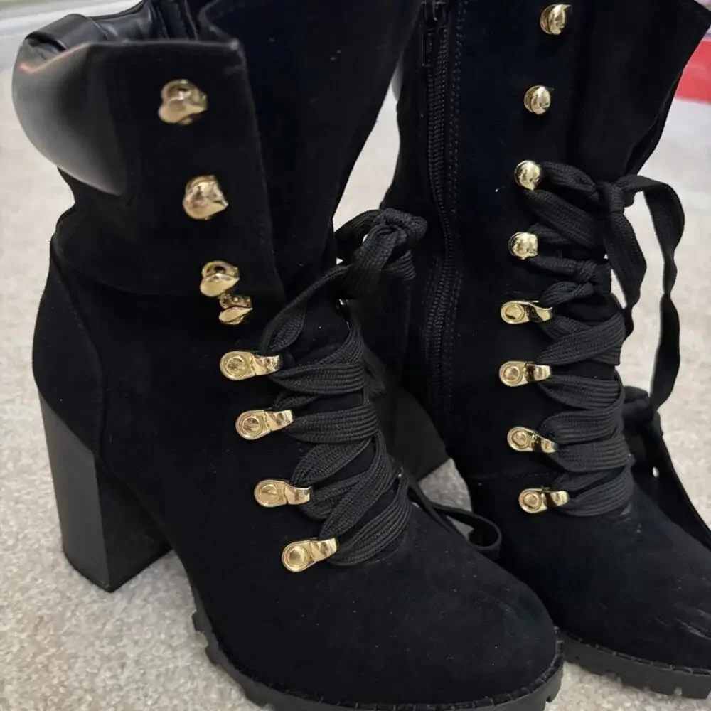 Material Girl black suede